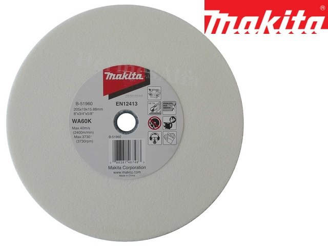 Vässningsskiva Makita B-51960; 205x19x15,88 mm