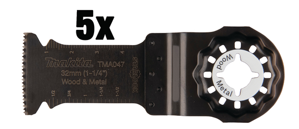 Skär för planskärning Makita B-64814-5; 32mm; 5 st.