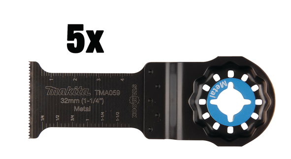 Skär för planskärning Makita B-64939-5; 32 mm; 5  st.