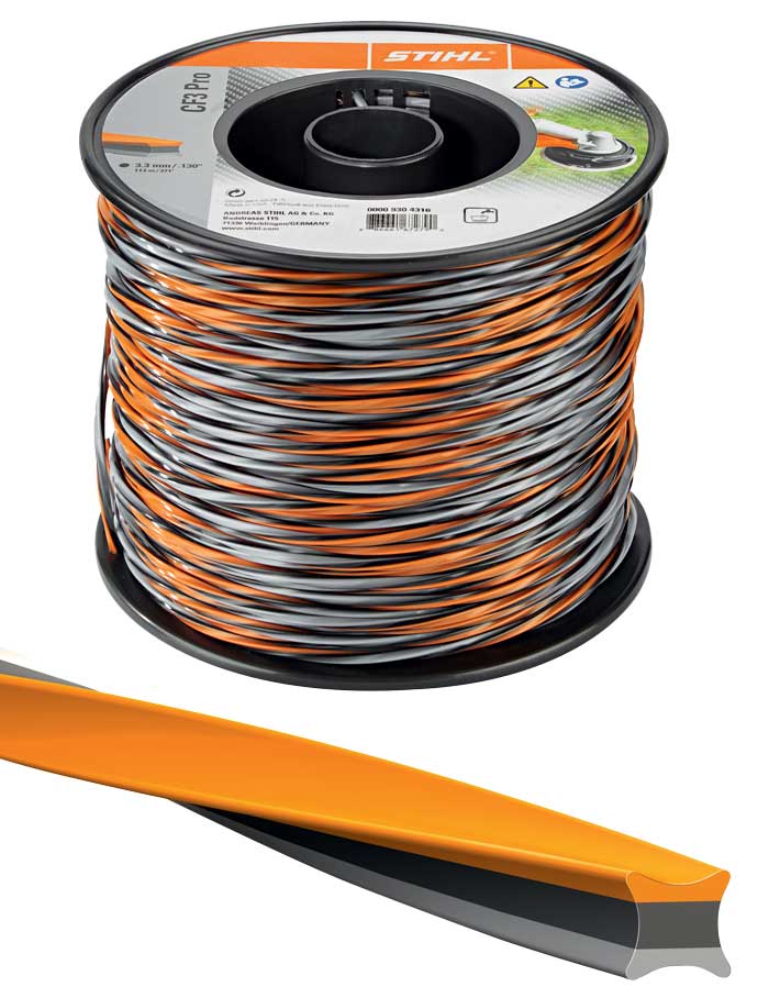Trimmertråd Stihl CF3 Pro; 2,0 mm/91 m