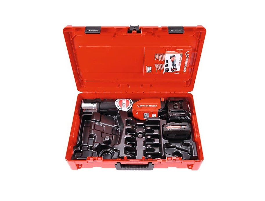 Presstång för rör Rothenberger Romax 4000 Basic; 18 V; 1x4,0 Ah batt.