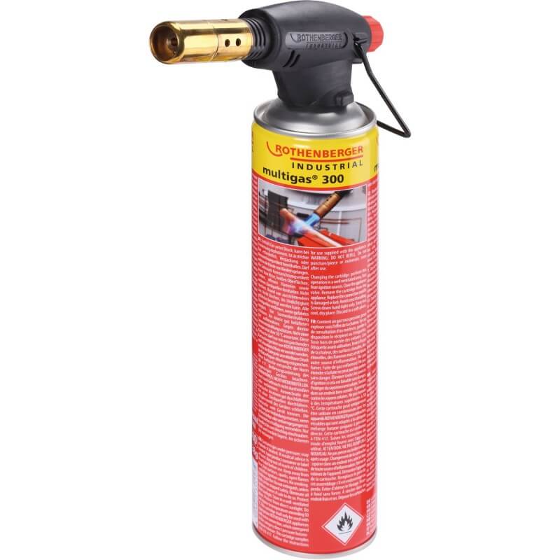 Brännare Rothenberger Rofire Pjezo + Multigas 300; 600 ml