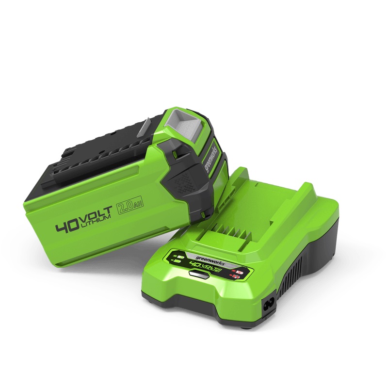 Batteri Greenworks GSK40B2; 40 V; 2,0&nbsp;Ah; Li-ion + laddare