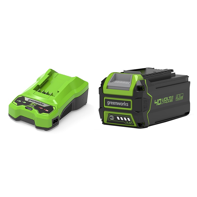 Batteri Greenworks GSK40B2; 40 V; 4,0&nbsp;Ah; Li-ion + laddare