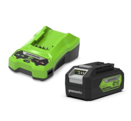 Batteri Greenworks GSK24B4; 24 V; 4,0&nbsp;Ah; Li-ion + laddare