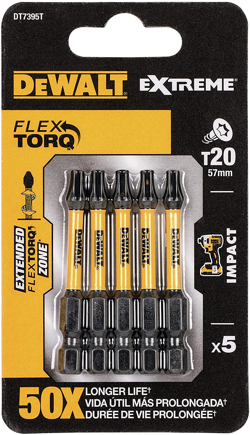 Bitssats för skruvmejsel DeWalt DT7395T-QZ; 5 st.