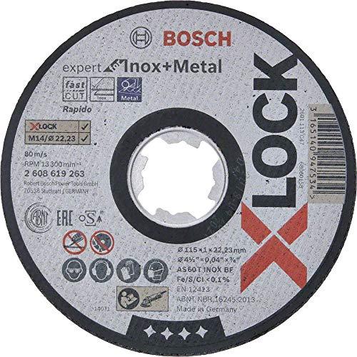 Kapskiva Bosch X-LOCK Expert for Inox + Metal; 115×1×22,23 mm; 1 st.