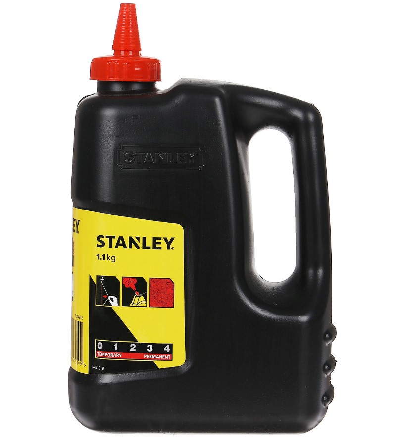 Märkkrita för påfyllning av snörslå / måtband Stanley; 1100 g; röd