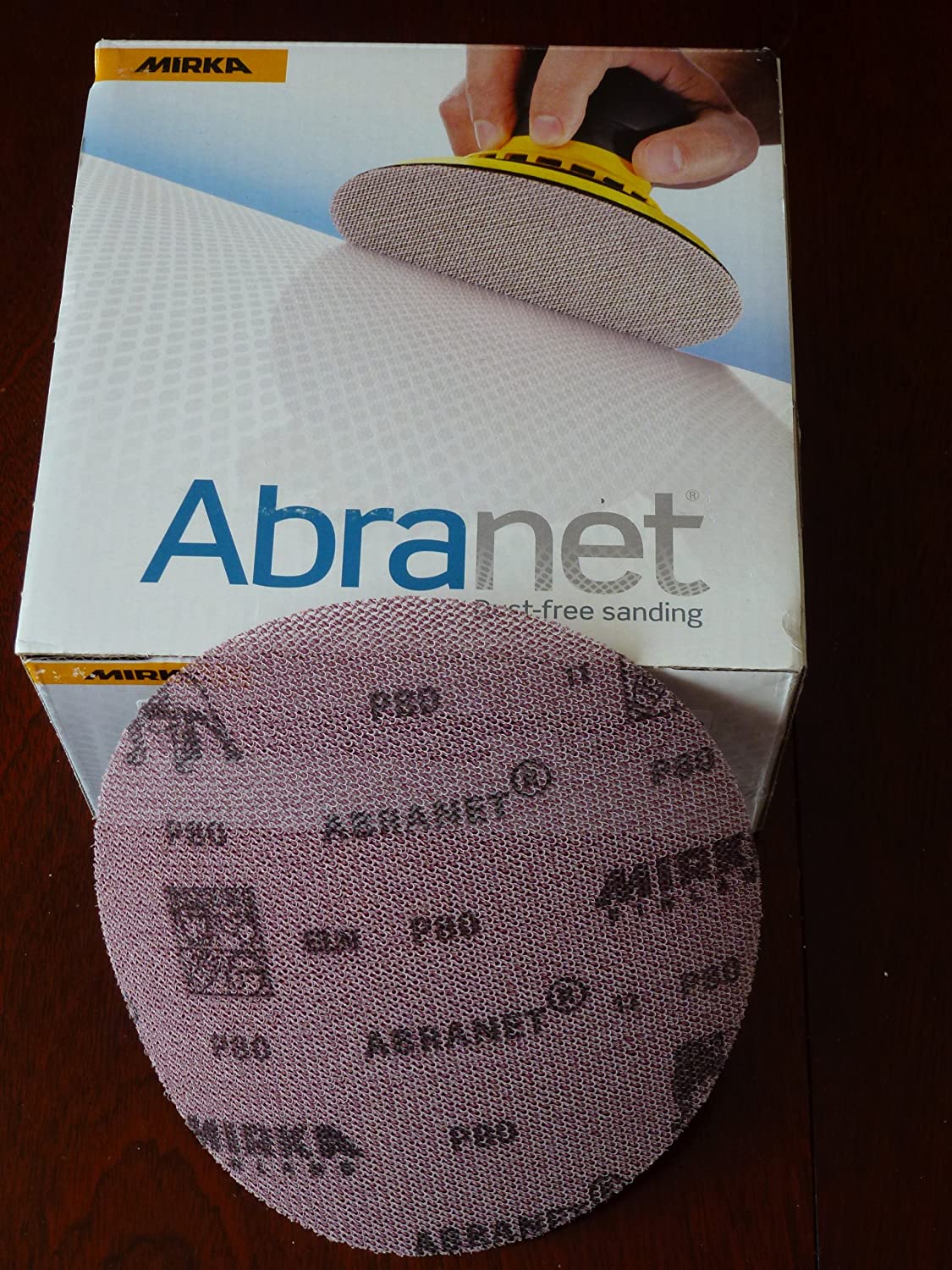 Nätmönstrat slippapper Mirka Abranet; 125 mm; P1000 st.