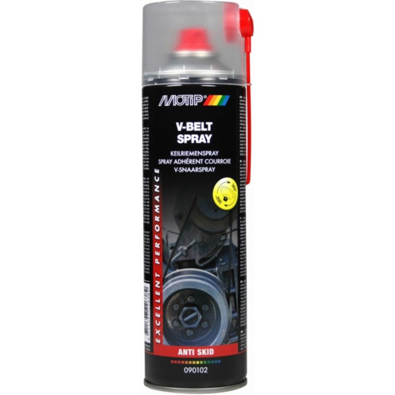 Remfriktion ökar sprayen Motip V-BELT SPRAY; 500 ml
