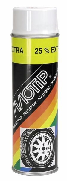 Måla Motip WHEEL SPRAY; 500 ml; vit