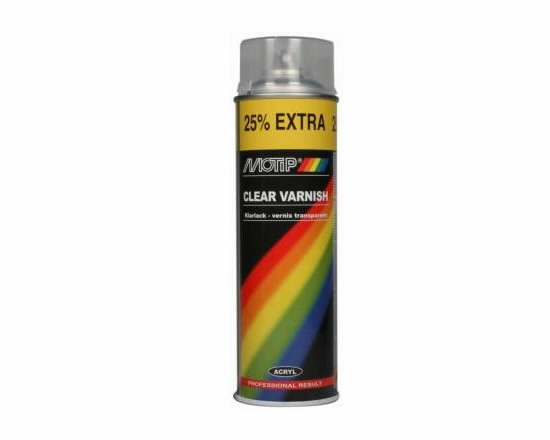 Spraylack Motip CLEAR VARNISH; 500 ml; glansig