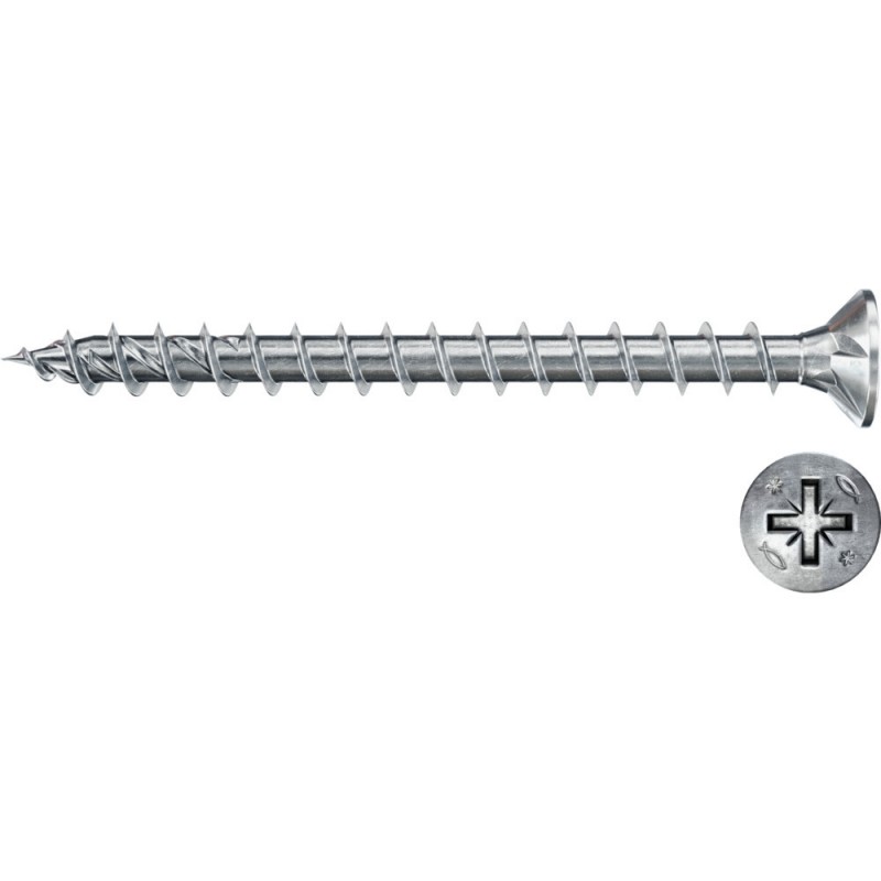 Träskruv Fischer Power-Fast II FPF II CZP; PZ3; 6,0x120; 100 st.