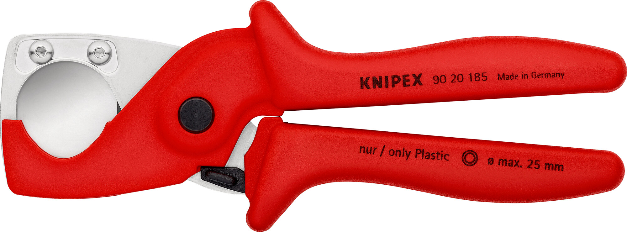 Tång för kapning av plaströr Knipex 9020185; 25 mm