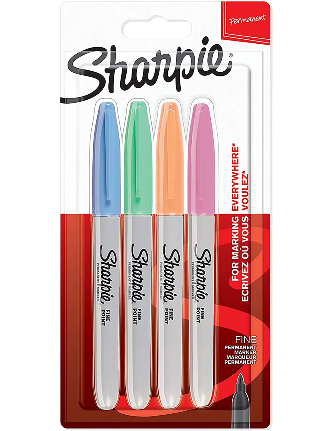 Märkpennor Sharpie Fine; 4 st.