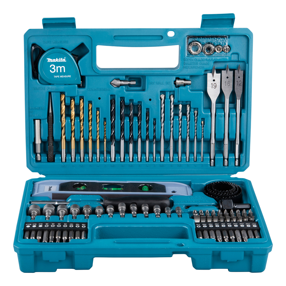 Sats med borr- och skruvbits Makita E-10730; 102 st.