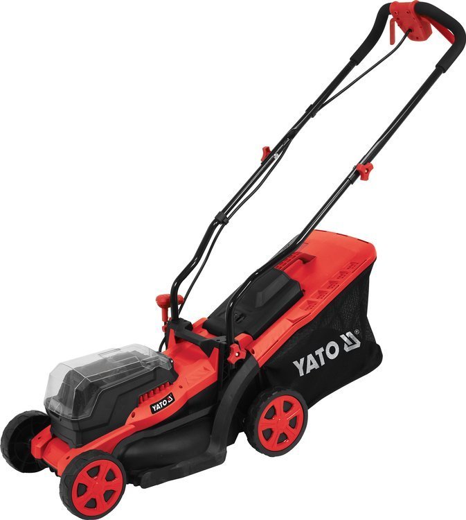 Batteridriven gräsklippare Yato YT-85221; 2x18 V; (utan batteri och laddare)