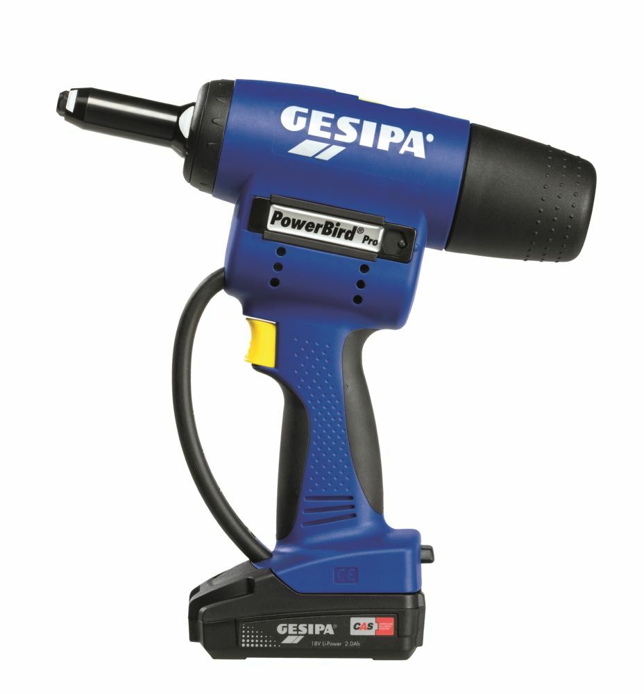 Sladdlöst nitverktyg Gesipa PowerBird PRO CAS; 18 V; 1x2,0 Ah batt.
