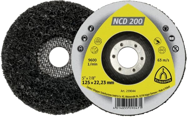 Slipduk Klingspor NCD 200; 125x22,23 mm; 5 st.