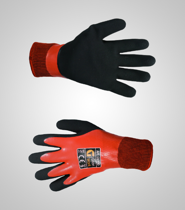 Arbetshandskar för vintertid GSON GV790-10 Double Winter Grip; 10 storlek