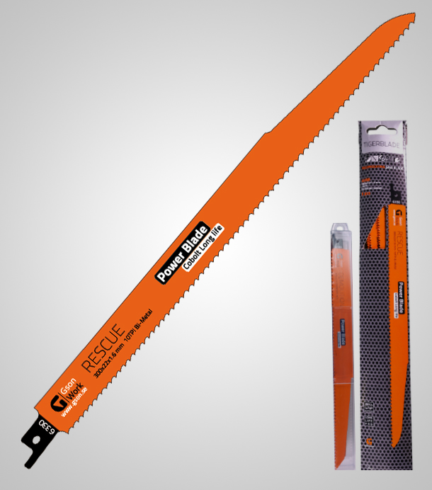 Tigersågsblad GSON Tigerblade Rescue; 300x22x1,6 mm; 10 TPI; 5 st.