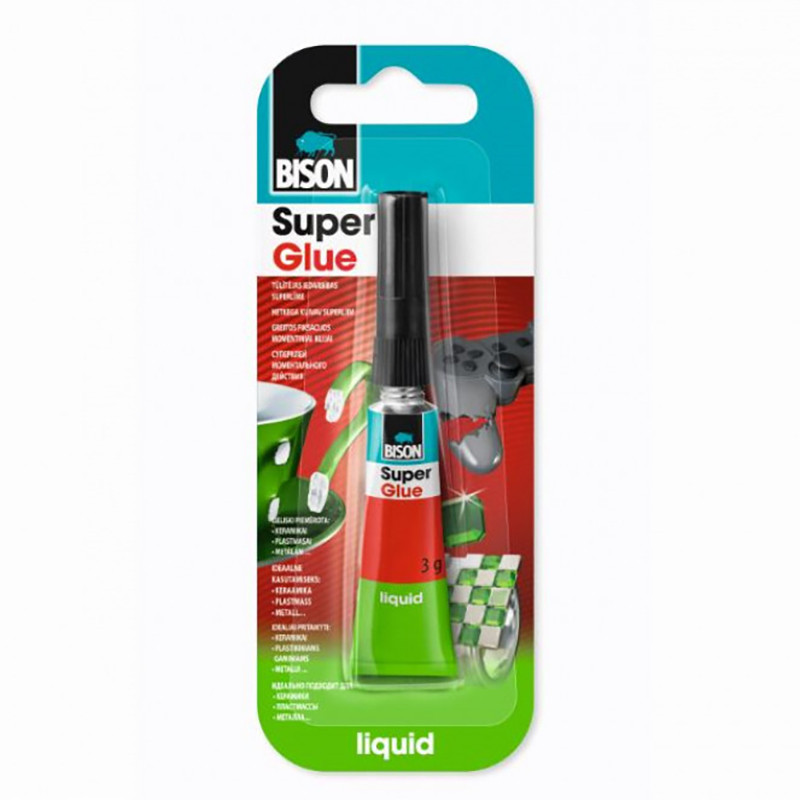 Universell lim Bison 6310725 Super Glue Liquid; 3 g