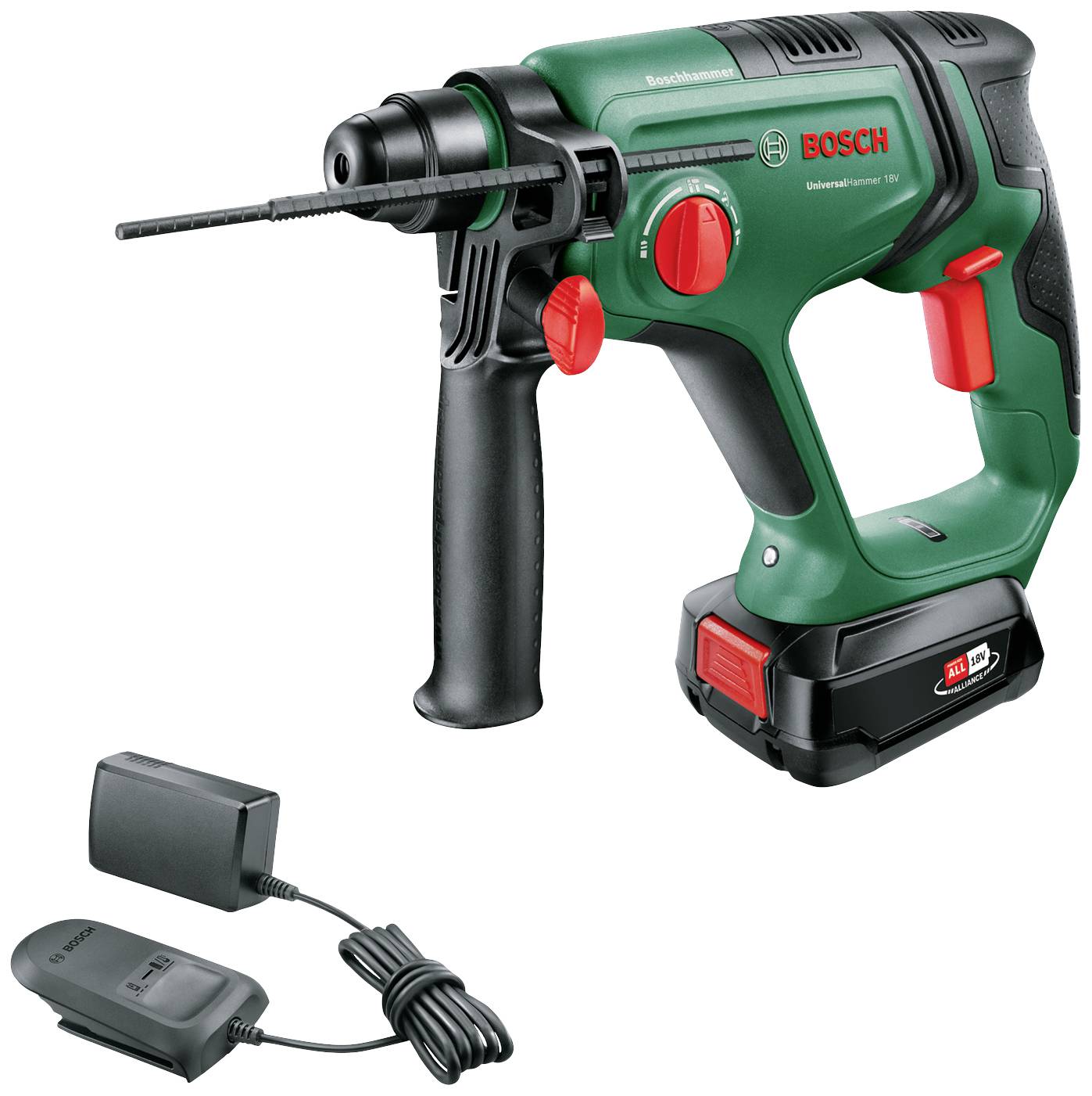 Borrhammare Bosch Universal Hammer; 2,0 J; SDS-plus; 18 V; 1x2,5 Ah batt.