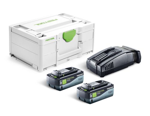 Tillbehörsset Festool SYS 18V 2x8,0/SCA16; 18 V; 2x8,0 Ah batt.