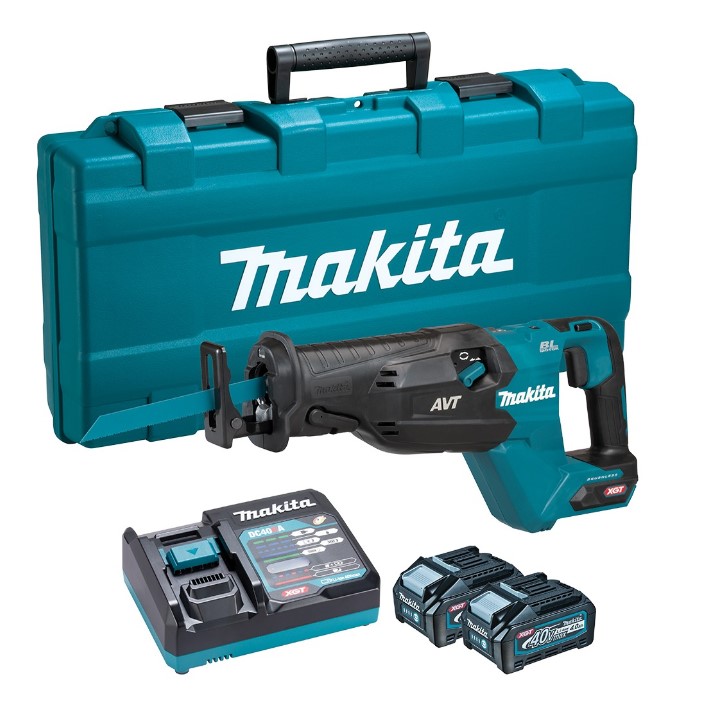 Batteridriven tigersåg Makita JR002GM201; 40 V; 2x4,0 Ah batt.