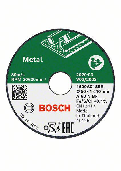 Sågklinga Bosch 1600A01S5Y; 50x1,0x10 mm