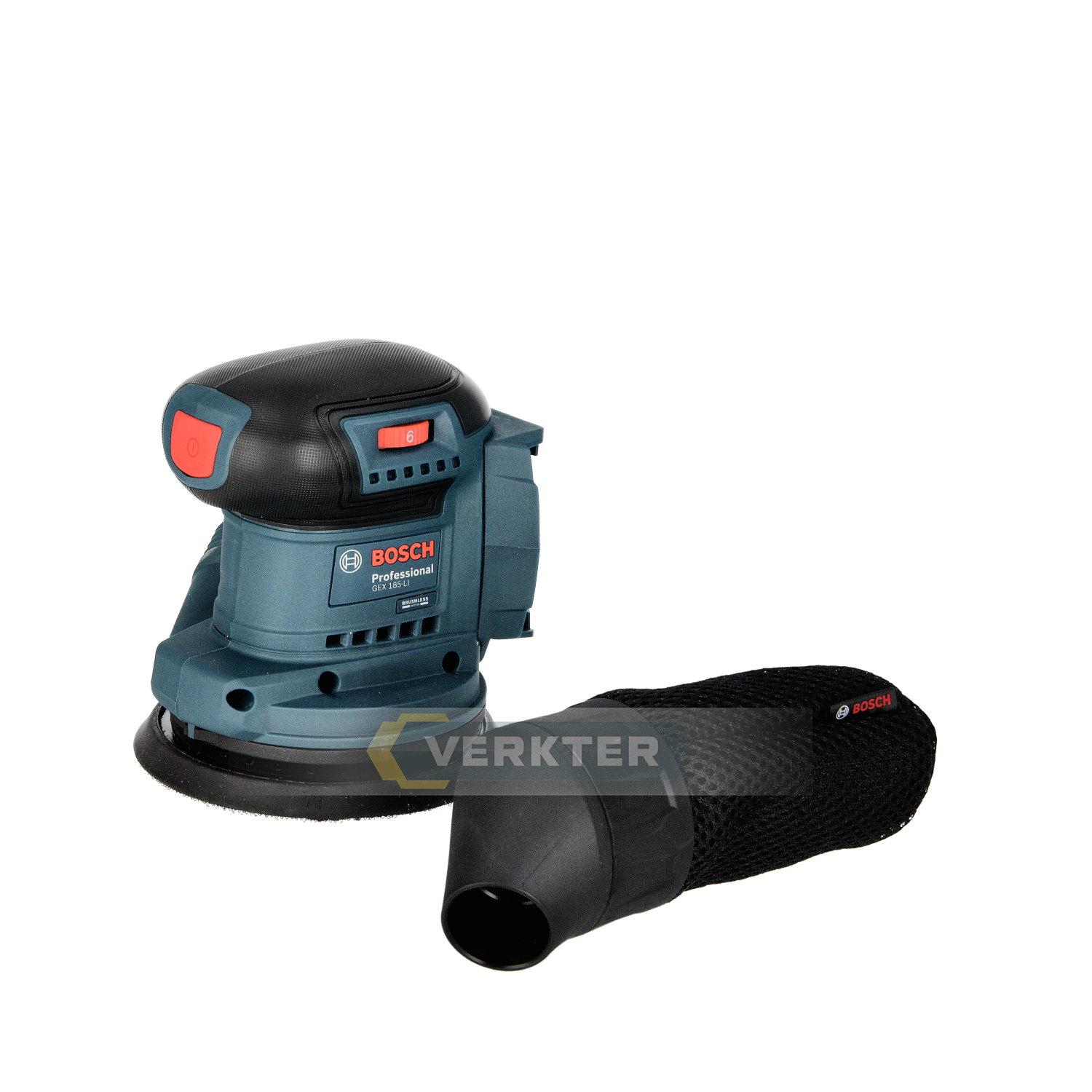 Excenterslip Bosch GEX 185-LI Professional; 18 V (utan batteri och laddare)