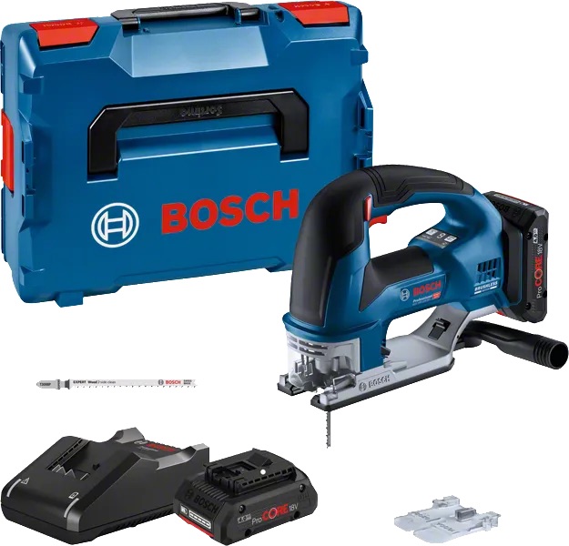 Batteridriven sticksåg Bosch GST 18V-155 BC; 18 V; 2x4,0 Ah batt.