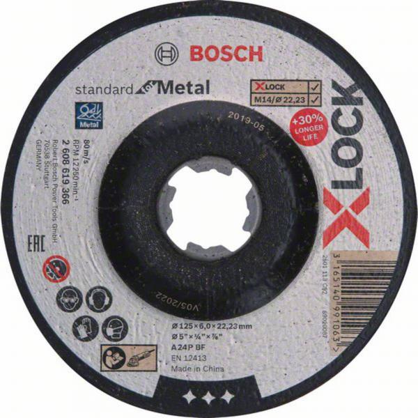 Slipskiva Bosch 2608619366; 125x22,23 mm; X-Lock