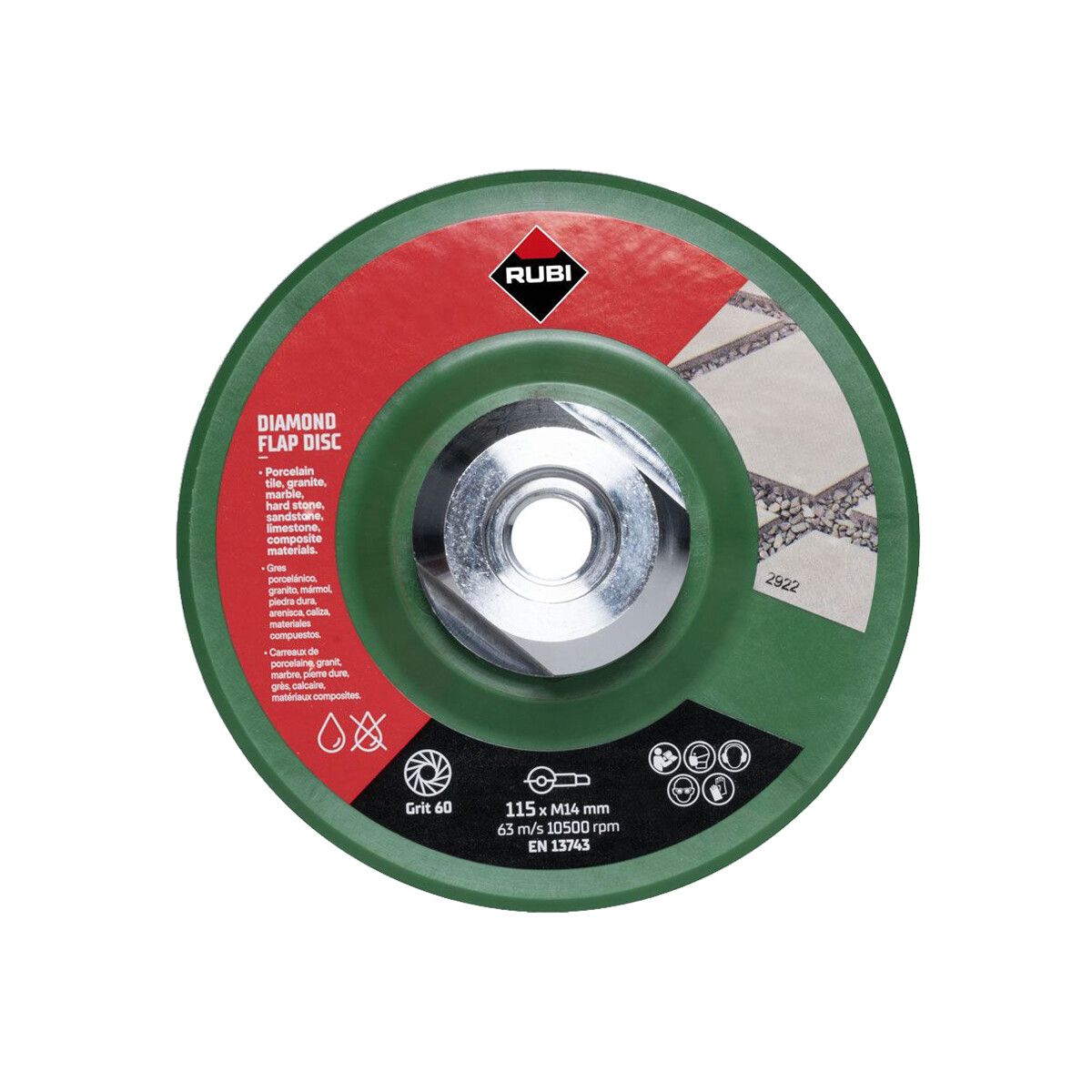 Diamantslipskiva Rubi 32921; 115 mm
