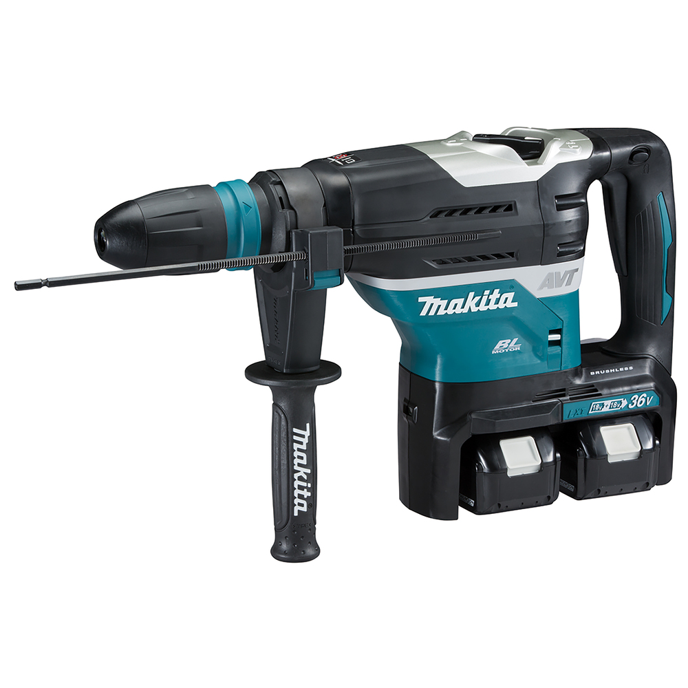 Borrhammare Makita DHR400ZKUN; 8,0 J; 2x18 V; SDS-max (utan batteri och laddare)