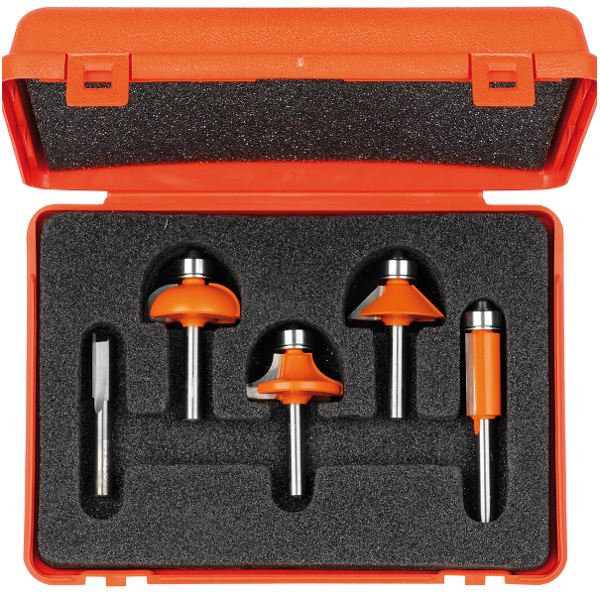 Fräs borrset CMT; profile; 8 mm; 5 delars