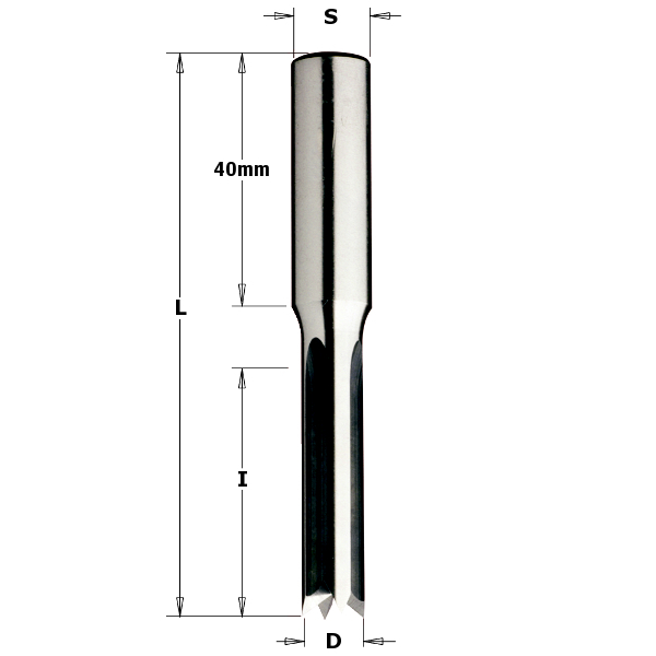 Rak notfräs CMT 105.060.30; 6/28 mm