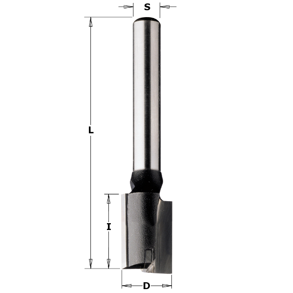 Rak notfräs CMT; S=8 mm; D=30 mm