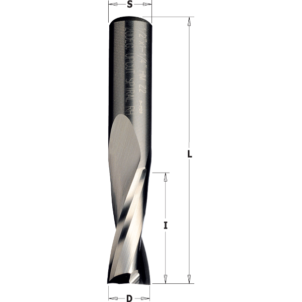 Rak notfräs CMT; 8x22x8 mm
