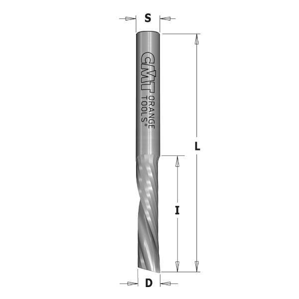Fräsbit för CNC-fräs CMT 198.660.11; D=6X27X60 DX