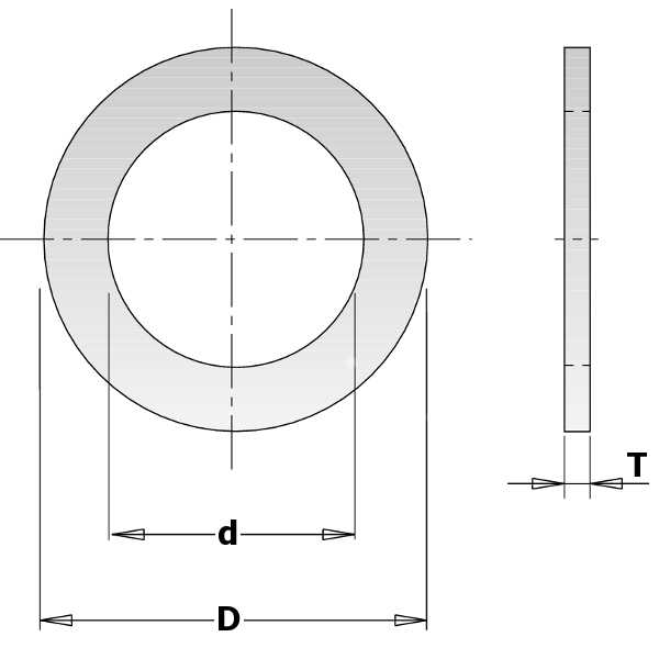 Reduktionsring CMT 299.233.00; 2x32,0x35 mm