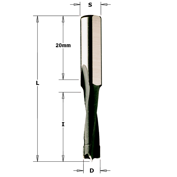Borr för trä CMT 312.120.11; 12 mm;  höger