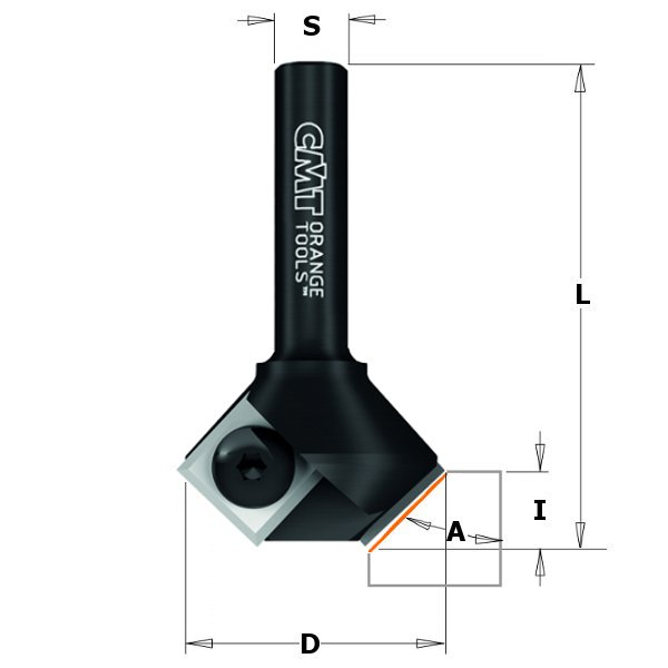 Rak notfräs CMT 658.045.11; 29/8 mm