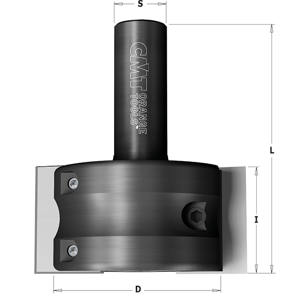 Fräsbit för CNC-fräs CMT 663.301.11;&nbsp; S=20 mm; D=65 mm, RH