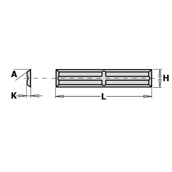 Hyvelkniv CMT 790.300.01; 30x5,5x1,1 mm; HWM; 1 st.