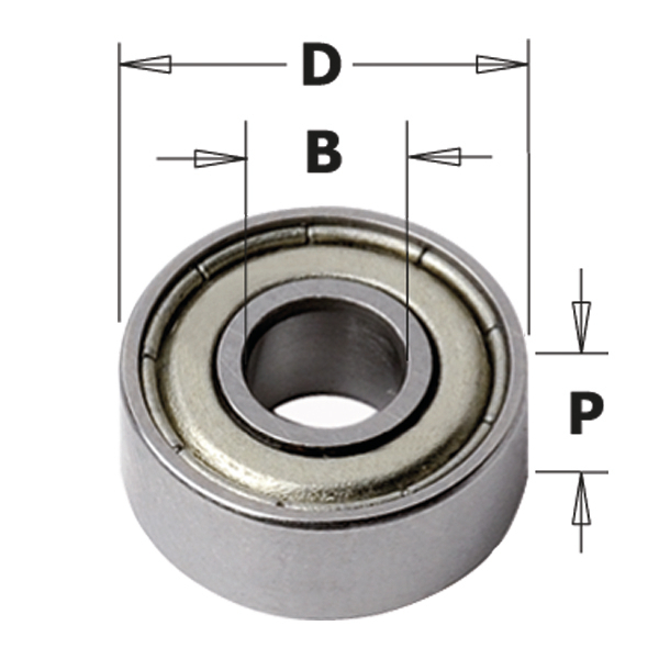 Lager CMT 791.002.00; 9,5x4,76x3,2 mm