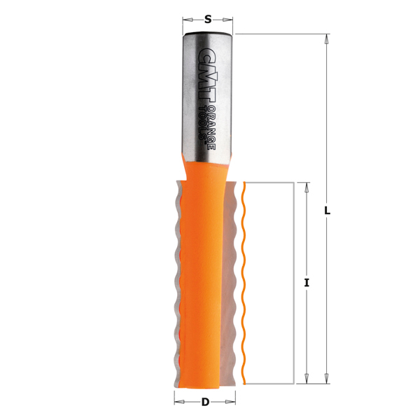 Frässkärare CMT; S=12 mm; D=15,87 mm; R=4,36 mm