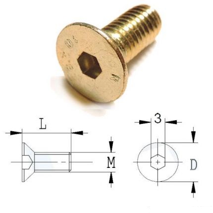 Skruv CMT 990.026.00; M6x15 mm