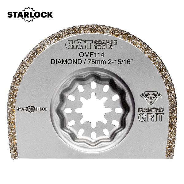 Rund segmentsågklinga diamant CMT OMF114 Extra-Long Life Ø75 mm; 1 st.