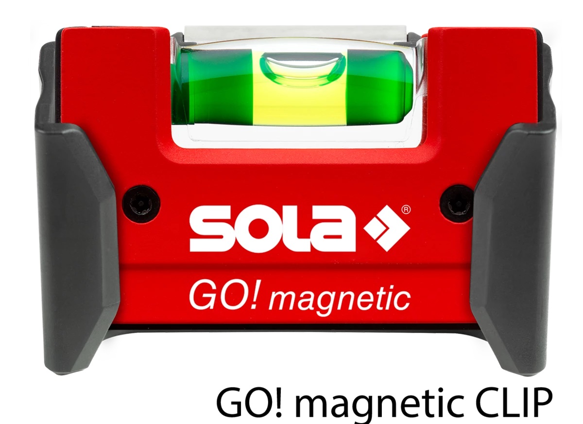 Magnetiskt vattenpass Sola GO! magnetic CLIP